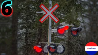 Canadian Railroad Crossings Compilation 6
