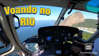 Voando Comigo no RIO DE JANEIRO! Pouso e Decolagem no AEROPORTO SANTOS DUMONT (Helicóptero H125)