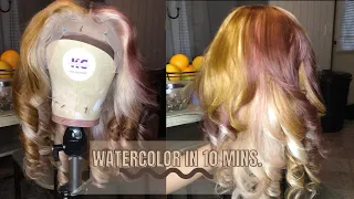 DIY | DYE HAIR IN 10 MINS. | ADORE | WATER COLOR METHOD |