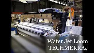 Denim Fabric Weaving In Air Jet Loom #techmekraj #waterjetloom #weavingloom #weavingmachine #denim