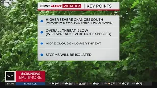 ALERT DAY: Severe storms possible late Thursday