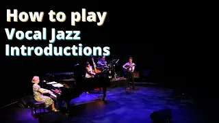 The most played jazz introductions for singers on piano - vocal jazz