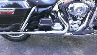 2012 Harley Road King stock to straight fishtail pipes