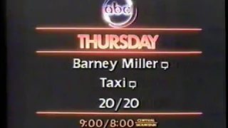 11/12/1981 ABC Show Promos "Benson" "Taxi" "Strike Force"