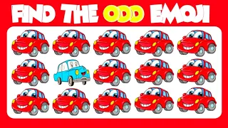 FIND THE ODD EMOJI OUT by Spotting The Difference! Odd One Out Puzzle | Find The Odd