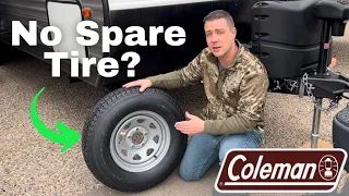 No Spare Tire On Your Coleman Travel Trailer, WATCH THIS!