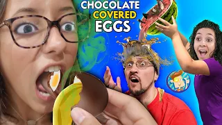 WATERMELON SOUP & CHOCOLATE EGGS PRANK (FV Family Gone Wrong Vlog)