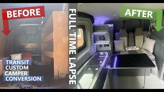 Full Van Build Time Lapse Transit Custom Camper Conversion | Start to Finish