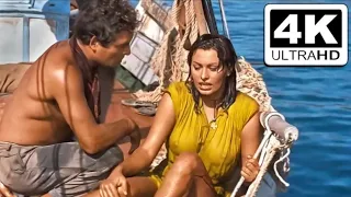 Sophia Loren sponge diving in 1957's Boy On A Dolphin | 4K Ultra HD