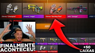 OPEN CASE de LUVA, pela PRIMEIRA VEZ isso ACONTECEU!!! | STANDOFF 2 [ +50 CAIXAS ]