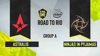 CS:GO -  Ninjas in Pyjamas vs. Astralis [Vertigo] Map 1 - ESL One: Road to Rio - Group A - EU