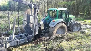 A HARD WEEK OF WORK IN THE FOREST CZ.1 MTZ BELARUS AND JOHN DEERE + PALMS 15D/FORESTRY WORK