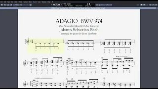 Bach BWV 974 - Marcello - Adagio - arrangement by Enno Voorhorst