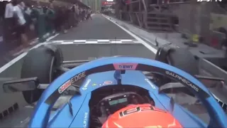 Ted Kravitz going absolutely nuts. Ocon Baku pitlane incident.