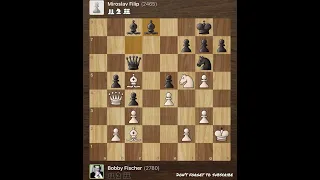 Bobby Fischer vs Miroslav Filip • Tournament Candidates, 1962