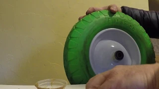 Полиуретановое колесо -  установка/ Polyurethane wheel - installation