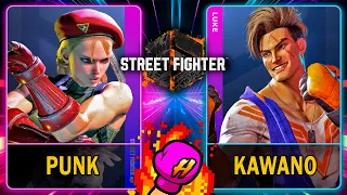 Street Fighter 6 🥊 Punk (CAMMY) VS Kawano (LUKE) 🥊 スト6  🥊 SF6 🥊4K 60ᶠᵖˢ