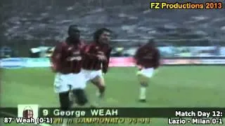 Serie A 1995-1996, day 12: Lazio - Milan 0-1 (Weah goal)