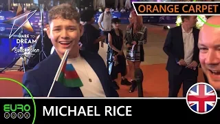 UNITED KINGDOM EUROVISION 2019: Michael Rice - 'Bigger Than Us' (ORANGE CARPET INTERVIEW)