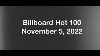 Billboard Hot 100- November 5, 2022