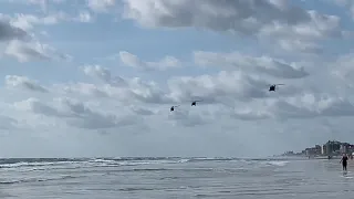 3 Blackhawk Military Helicopters Flying over New Smyrna Beach in  2021