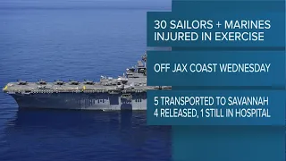 30 sailors and Marines injured off the coast of Jacksonville