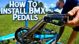 Installing Bicycle Pedals - BMX Tips In 3 Minutes Or Less