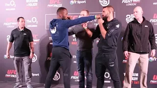 UFC London Media Day Staredowns - MMA Fighting