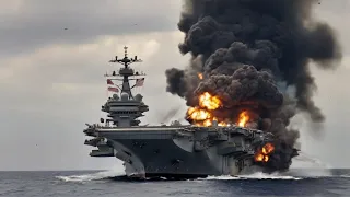 US Aircraft Carrier Carrying 200 F-16s to Ukraine, Blown Up by Russian Stealth Jet in Black Sea