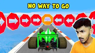 Formula Car Racing Stunts - Impossible Car Mega Ramp GTA 5  - GTA V Online Funny Moments -  STG
