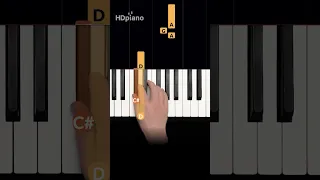 EASY piano to scare a friend! 👻 #shorts #pianotutorial