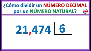 📌 Cómo DIVIDIR un NÚMERO DECIMAL por un número NATURAL | Super fácil 😎| Ejercicio N° 1