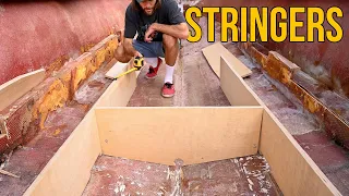 Rebuilding a Center Console Fishing Boat - Episode 2: Stringers