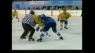 Olympiajääkiekon Puolivälierä FIN - SWE Nagano 1998