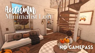 autumn aesthetic loft apartment // no gamepass - bloxburg build & tour - itapixca builds