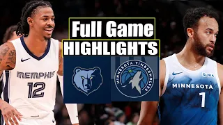 Minnesota Timberwolves vs Memphis Grizzlies Full Game   Highlights | Feb 28 | 2024 NBA Season