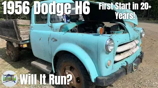 Will It Run? 1956 Dodge H6 Revival - First Start in 20+ Years!