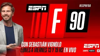 ESPN F12 y F90 en VIVO ONLINE 08/02/2021 - 90 minutos de fútbol con el Pollo Vignolo