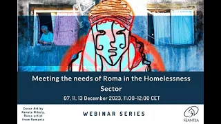 FEANTSA Webinar series: Meeting the needs of Roma in the homelessness sector Day 1