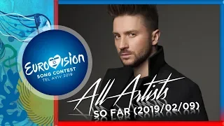 Eurovision 2019 - All Selected Artists (So Far) 2019/02/09