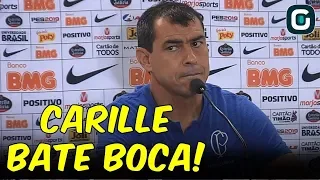 BATE BOCA na entrevista coletiva | Carille DISCUTE COM JORNALISTA após vencer SANTOS