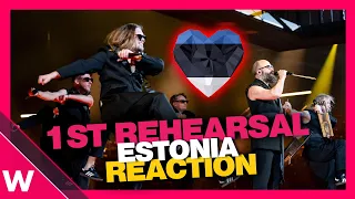 🇪🇪 Estonia First Rehearsal (REACTION) 5MIINUST x Puuluup @ Eurovision 2024