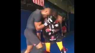 Kamaru Usman and Michael Johnson don't know the meaning of light sparring 😧