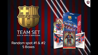 Topps Barcelona Team Set 5 Boxes Random Spot #2