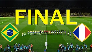 BRAZIL vs FRANCE | Final FIFA World Cup 2022 | MBAPPE vs NEYMAR | PES Gameplay