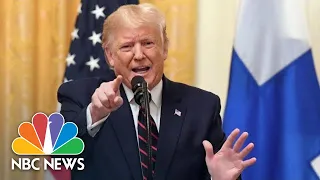 'Ask The President Of Finland A Question': Trump Deflects Ukraine Questions | NBC News