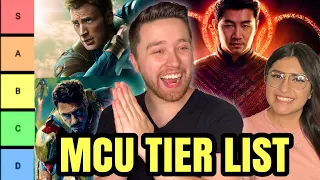 My Girlfriend RANKS All 25 MCU Movies | Tier List (With Shang Chi)