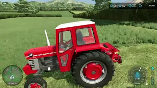 FS22 - PURBECK #8 | MOWING SILAGE IN THE MASSEY FERGUSON 188