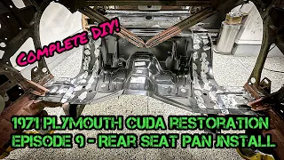 1971 Plymouth Cuda Restoration - Episode 9 - Rear Seat Pan Install
