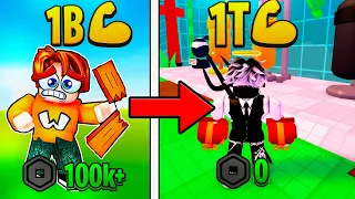 ¡Superé a WILCO y Sin Gastar Robux! - Punch Wall Simulator 💪💥